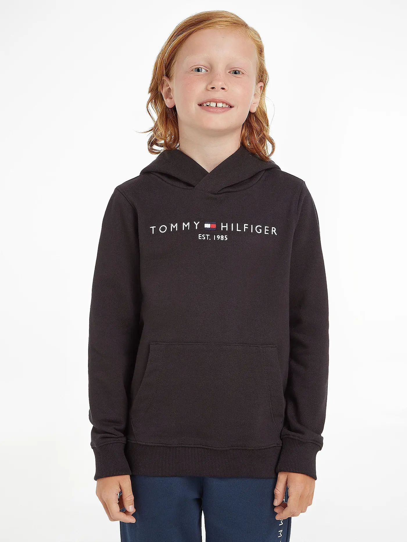 TOMMY HILFIGER | Jungen Kapuzensweater - Hoodie | schwarz